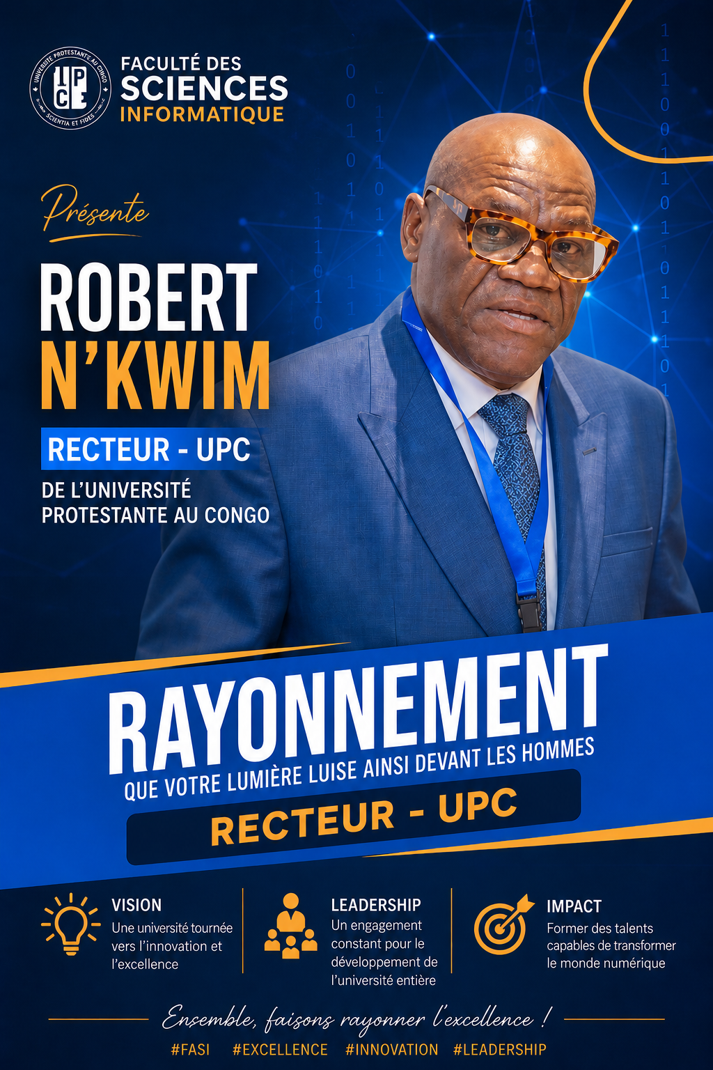 Affiche PRÉFAC — recteur