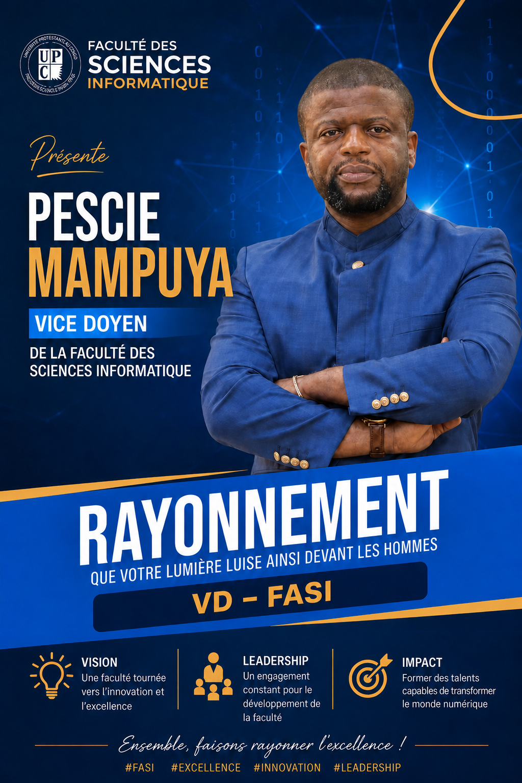 Affiche PRÉFAC — vice-doyen